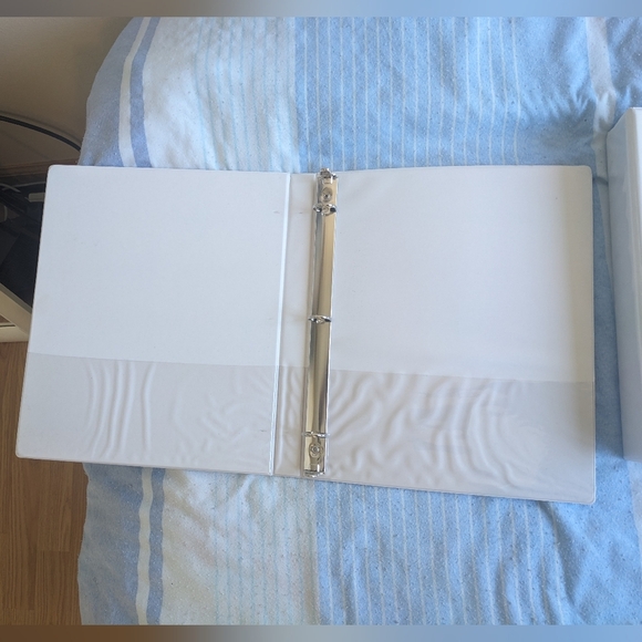 2-Pack White  Binders - Picture 2 of 5
